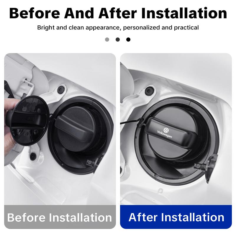 Car Fuel Tank Cap Cover Tank Protective Sticker For Volkswagen VW ID4 Polo Golf 6 7 8 MK5 MK7 Jetta Passat Tiguan Touran T-ROC zf8