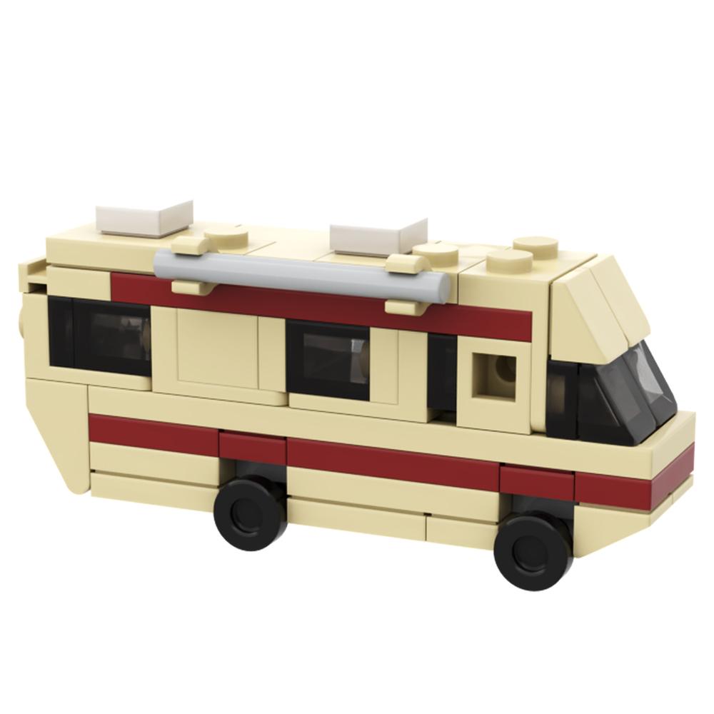 

Нетоксичный Gobricks Moc Классический Фильм Во все тяжкие Автомобиль Конструктор Комплект Модель Автомобиля Walter White Pinkman Кулинарная Лаборатория RV Игрушки В Подарок