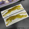 3D Leopard Motorcycle Car Styling Label Emblem Gas Fuel Tank Pad Decoration Decals Stickers For Kawasaki Harley BMW Suzuki