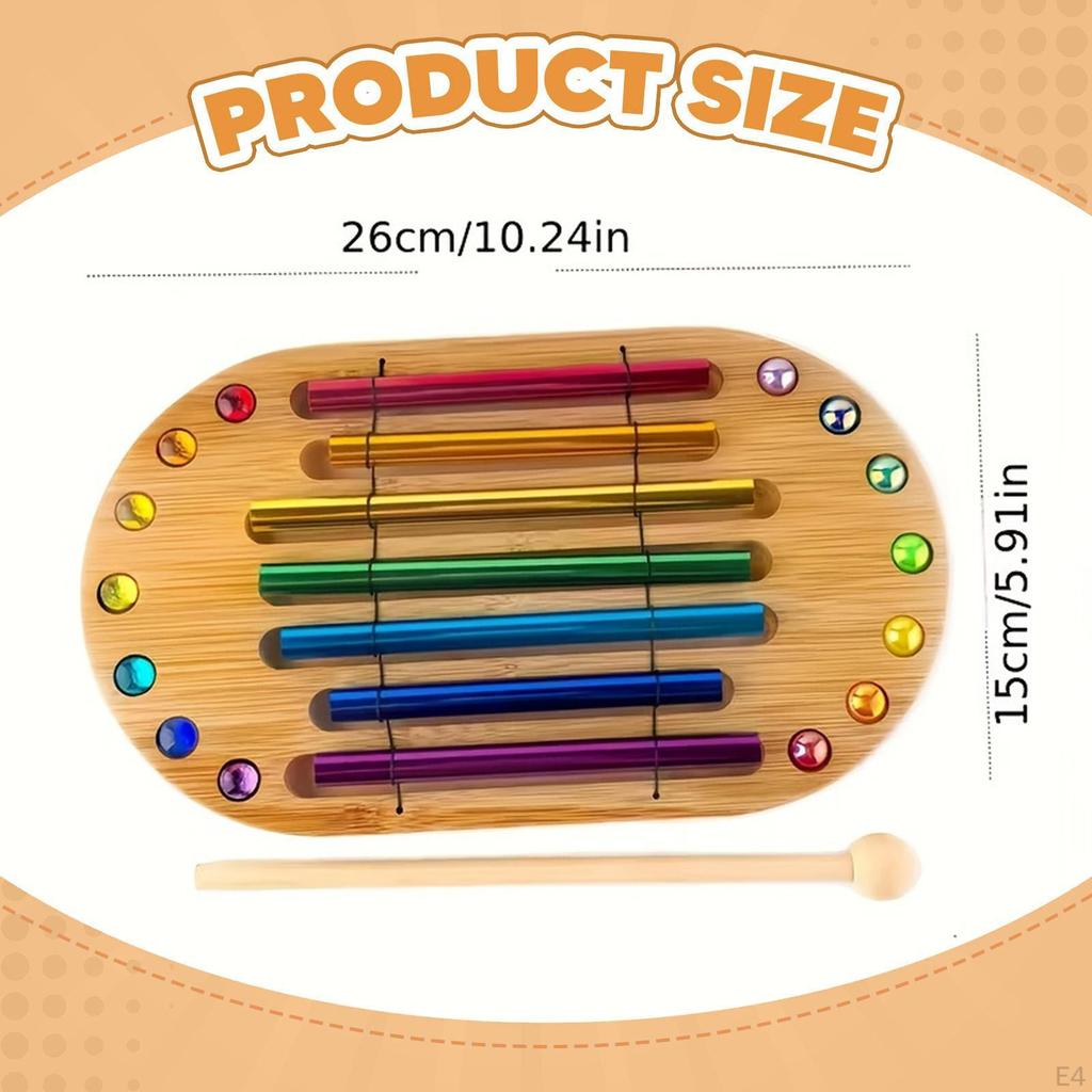 Meditation Chimes Musical Instrument for Teacher' Classroom Management Yoga Rectangular