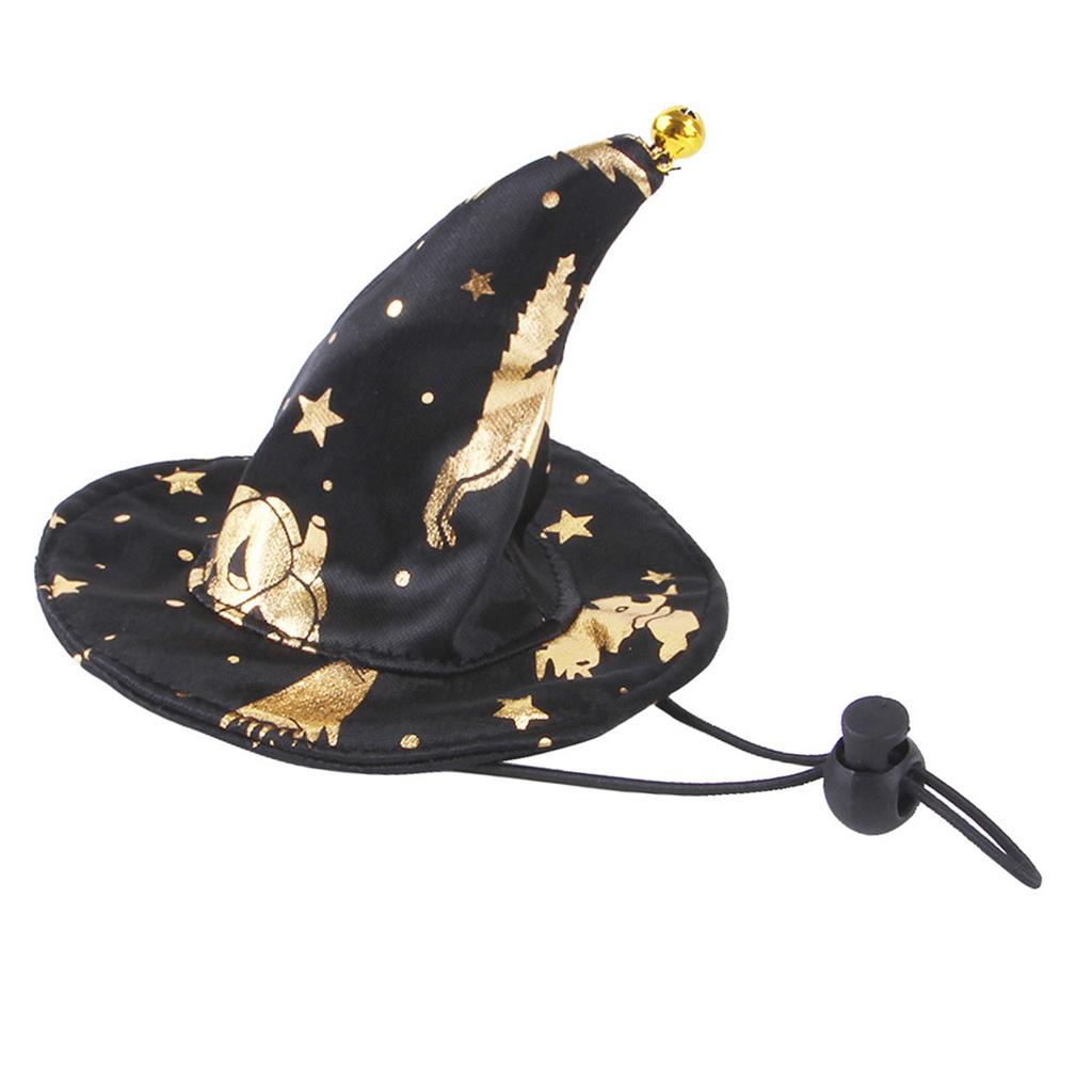 Pet Costume Hat Funny Star Print Witch Cloak Party Cosplay Dress Cosplay Accessories Pet Halloween Supplies