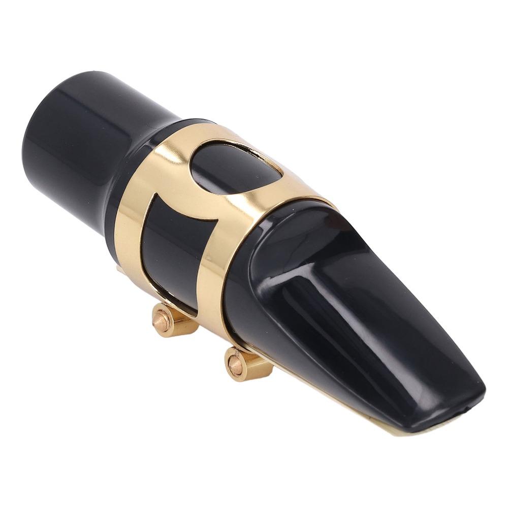 2 Sets Black And Golden Alto Saxophone Mouthpiece  For Alto Saxophone Beginners