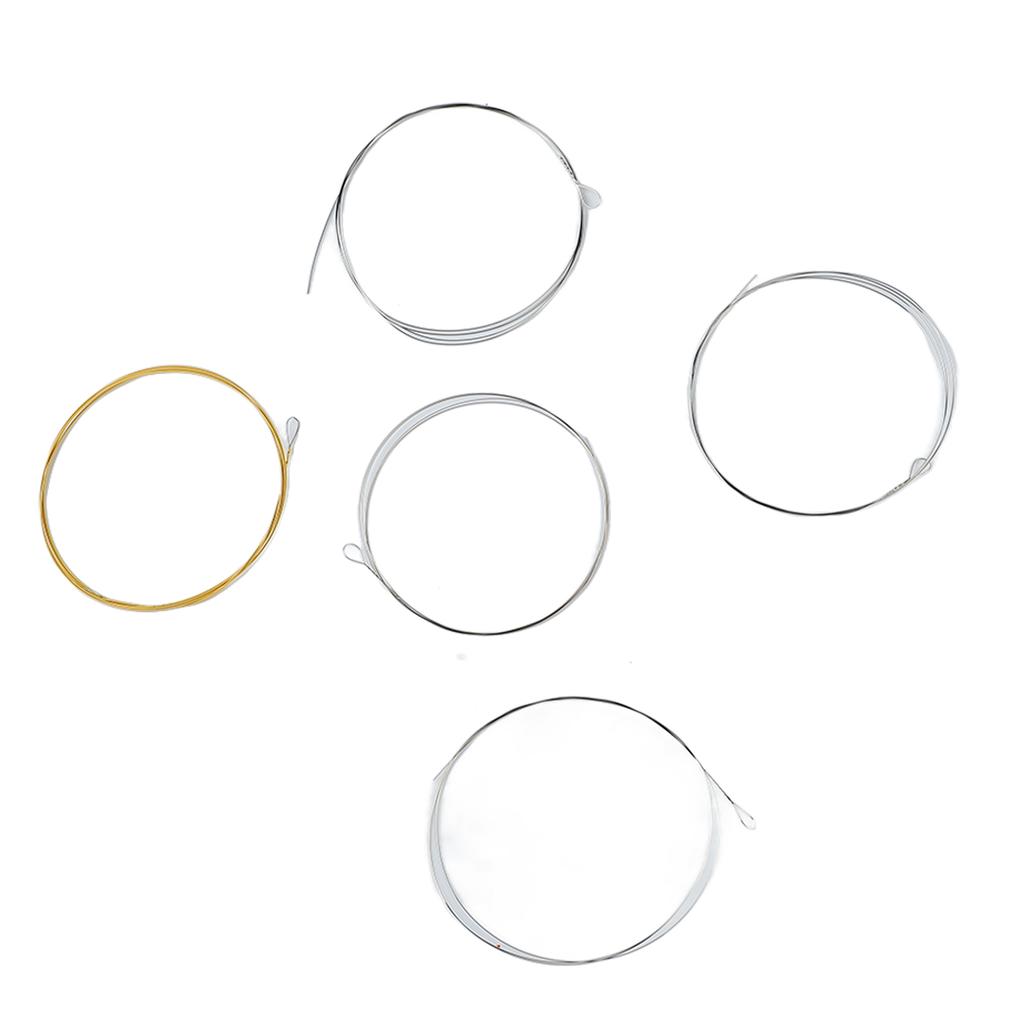 5 String Banjo String Stainless Steel Full Resonance Thick High Notes Strings Replacement for Performance