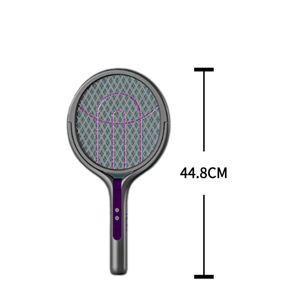 2800V 2in1 Rotating Head Electric Fly Swatter Rechargeable Mosquito Swatter Fly Killer and Mosquito Trap Lamp for Home Outdoor