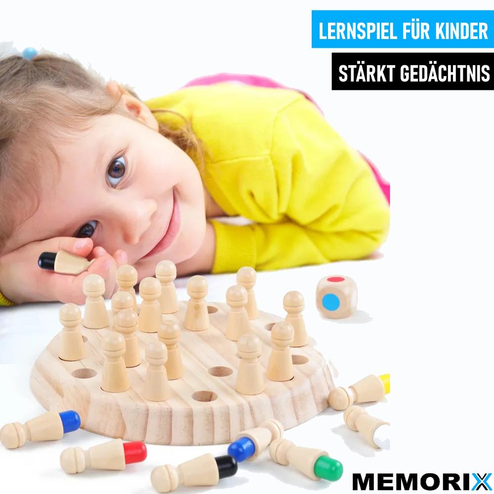 MEMORIX Holz Spielzeug Gedächtnis Memory Schach Match Stick Kinder Lernspielzeug