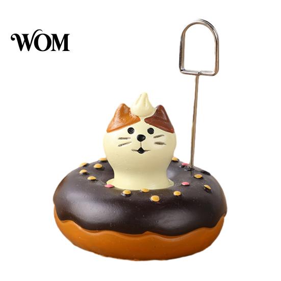 Card Display Holder Memo Holder, Resin Cartoon Animal Paper Photo Clip Stand, Business Notes Messages for Office Desk Organizer