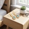 Women Jewelry Rhinestone Dangle Earrings Luxury Cat Eye Stone Earrings Water Drop Earrings  Party