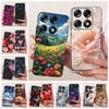 For Motorola Signature 2026 Case Popular Flower Marble Painted Cover Soft Silicone Black Phone Shell For Moto X70 Air Pro Fundas