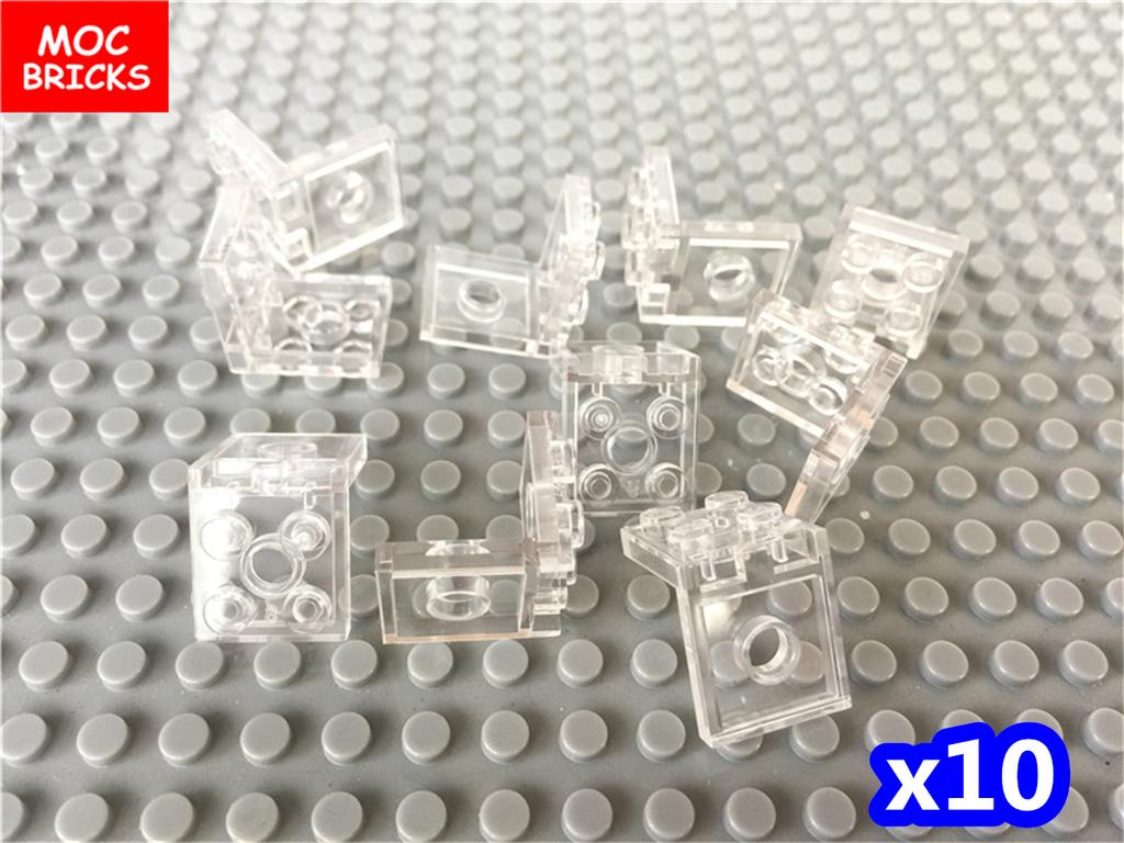 Non-Toxic 100Pcs/Lot Moc Bricks Bracket 2X2-2X2 With 2 Holes Black Trans Clear 3956 Diy Toy Kids Building Blocks Gifts