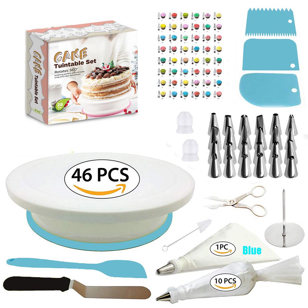 17-Piece Cake Decorating Set with Piping Bag, Cream Gun, and Nozzle Set