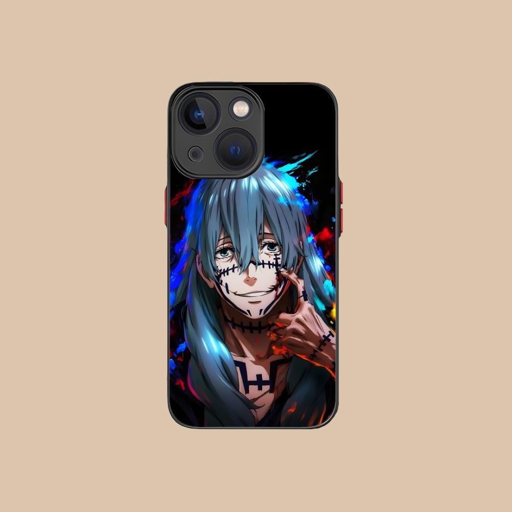 

JJK Mahito Phone Case for iPhone 17 16 15 14 13 12 11 X XR XS Air Pro Max Plus Mini Skin Feel Cover iPhone XS Max