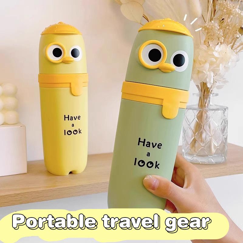 Travel Portable Toothbrush Cup Bathroom Toothpaste Holder Storage Case Box Organizer Travel Toiletries Storage Cup  Creative