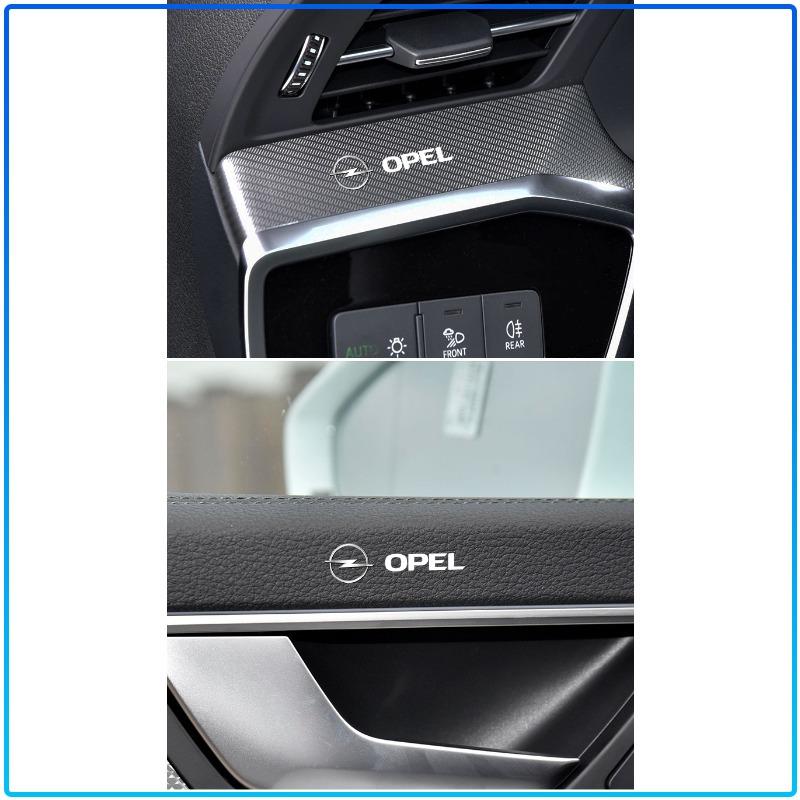 Car Steering Wheel Emblem Decal Car Interior Emblem 3D Sticker For Opel Astra H G J Insignia Mokka Zafira Corsa Vectra B C D