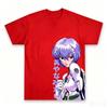 New Anime Gospel Four Seasons Retro  Fabric Harajuku T-shirt, Daily Casual Style for Boys and Girls