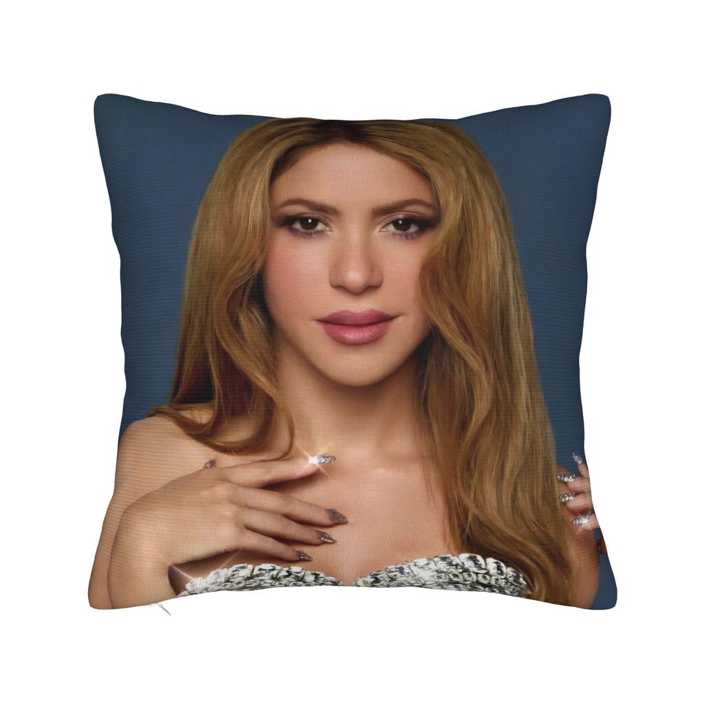 Singer Shakira Pillowcase Printing Fabric Cushion Cover Decor Throw Pillow Case Cover Home 45X45Cm