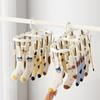 20 Clips Stainless Steel Sock Hanger Multi-Functional Laundry Drying Rack For Shoes Socks Underwear