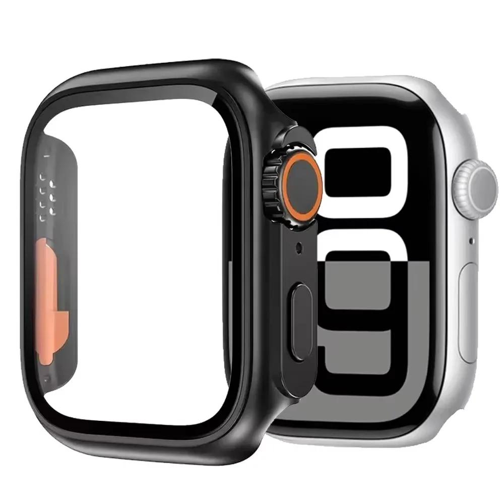 Tempered Glass+Cover For Apple Watch 11 10 46mm 42mm Ultra 3/2 49mm Screen Protector Case iWatch Series 9 8 7 6 5SE 45mm 44 40mm