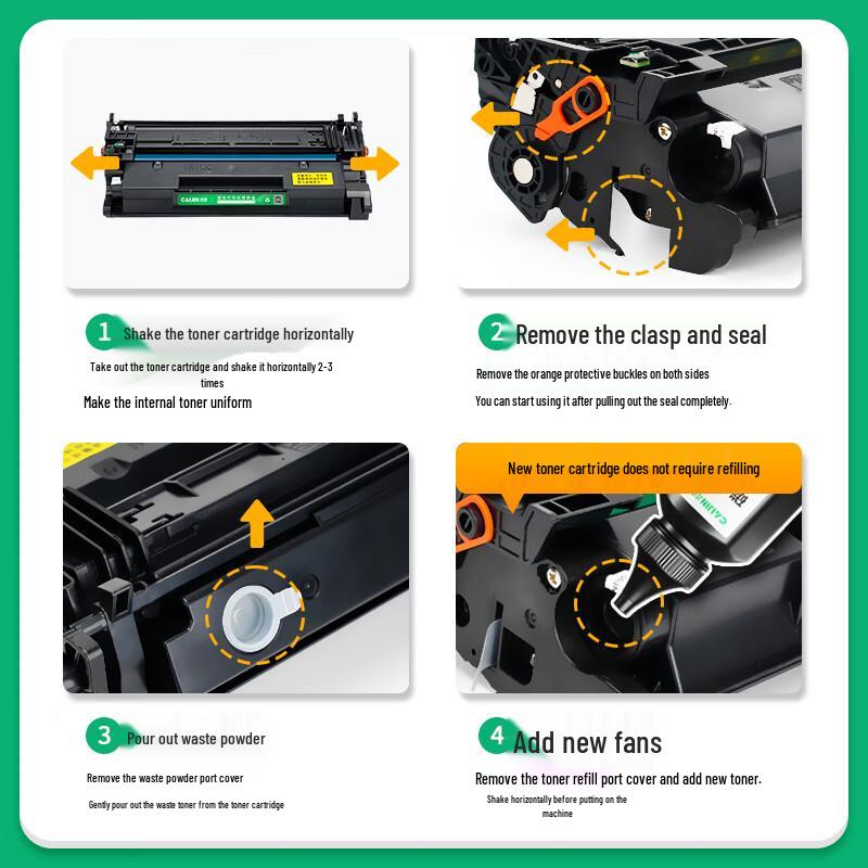 Compatible HP 148X W1480X Black High-Yield Toner Cartridge