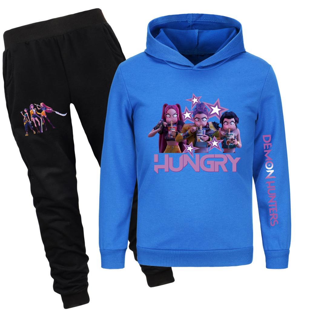 4832x Kids Girls Rumi Zoey Mira Print Hoodies Pants Trouser Clothes Set