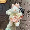 Creative Cartoon Plush Princess Dress Long-eared Rabbit  Female Cute Rabbit Girl Heart Bag Pendant