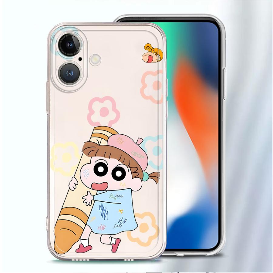 Himawari Shin Soft Phone Cover Case for iPhone 17 Pro Max 11 12 Mini XR 15 7 8 16 XS Max Air 14 Plus 13 Pro