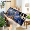 Phone Case: 2D Flat Samsung Galaxy A34 A35 M05 M06 S20 S22 S21 FE Plus 5G Protective Case, Couple Style, Starry Sky and Orange Cat, Christmas and Hall