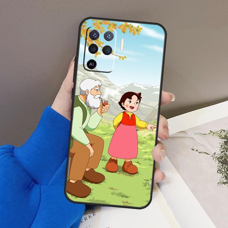 Cartoon Heidi Phone Case For OPPO A54 A74 A94 A53S A1K A15 A16 A3S A5S A83 A91 A93 A5 A9 A53 A31 A52 A72