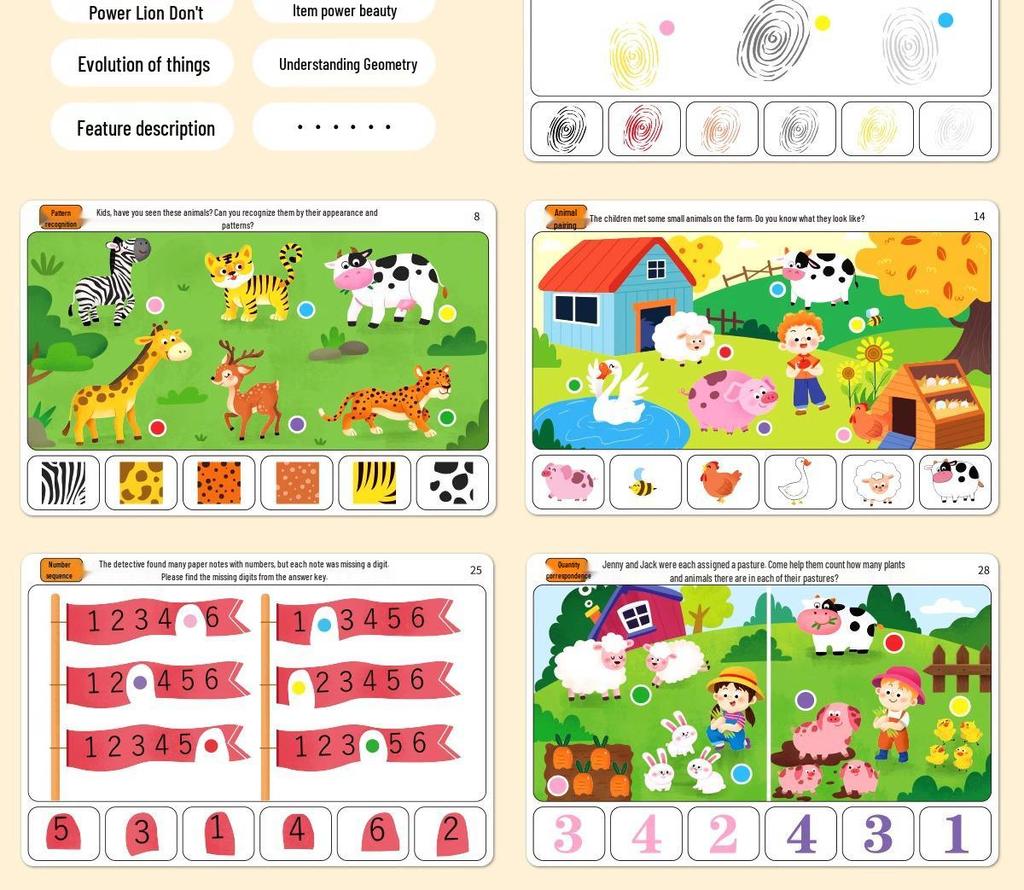 Children's Wooden Logic Training Set for Early Brain Development