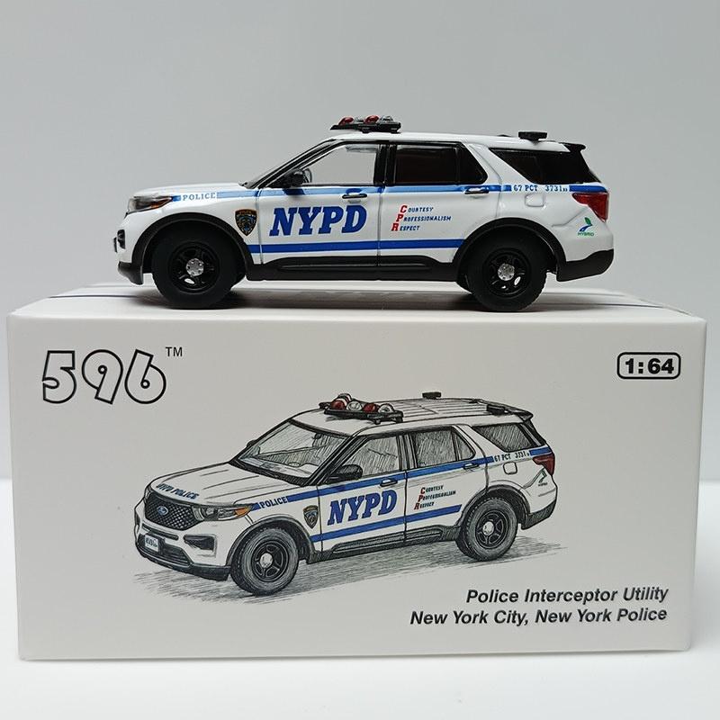 

596 Model 1:64 Explorer Black Casual Coat Paint /NY Alloy Model - In stock