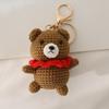 Pilot Design Cute Rabbit Crochet Keychain Handmake Crochet Animal Doll Keyrings For Bag Pendant Knitting Rabbit Keychain Custom