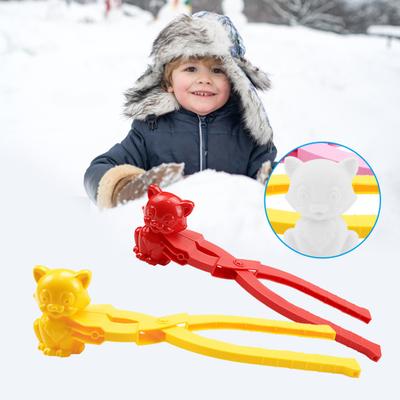 Snowball Maker Tool Easy To Use Smooth Edge Simple Operation No Burr Kitten Snowball Making Clamp for Outdoor