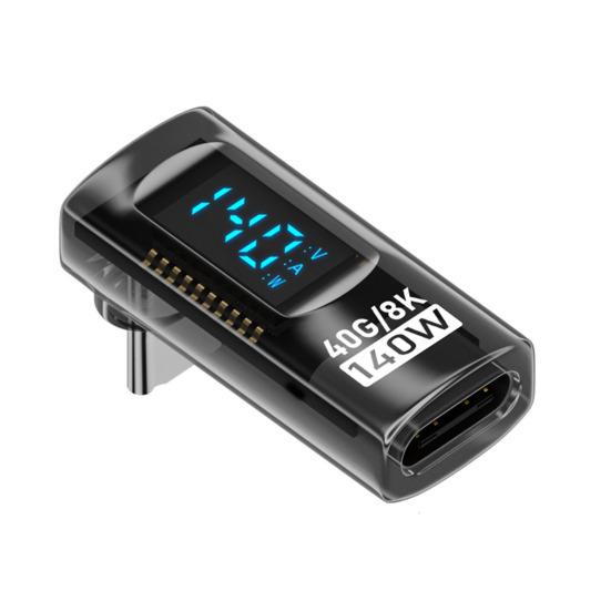 

Адаптер USB C 40 Гбит/с PD 140 Вт, угловой адаптер, высокоскоростная передача данных, интеллектуальный цифровой дисплей 8K