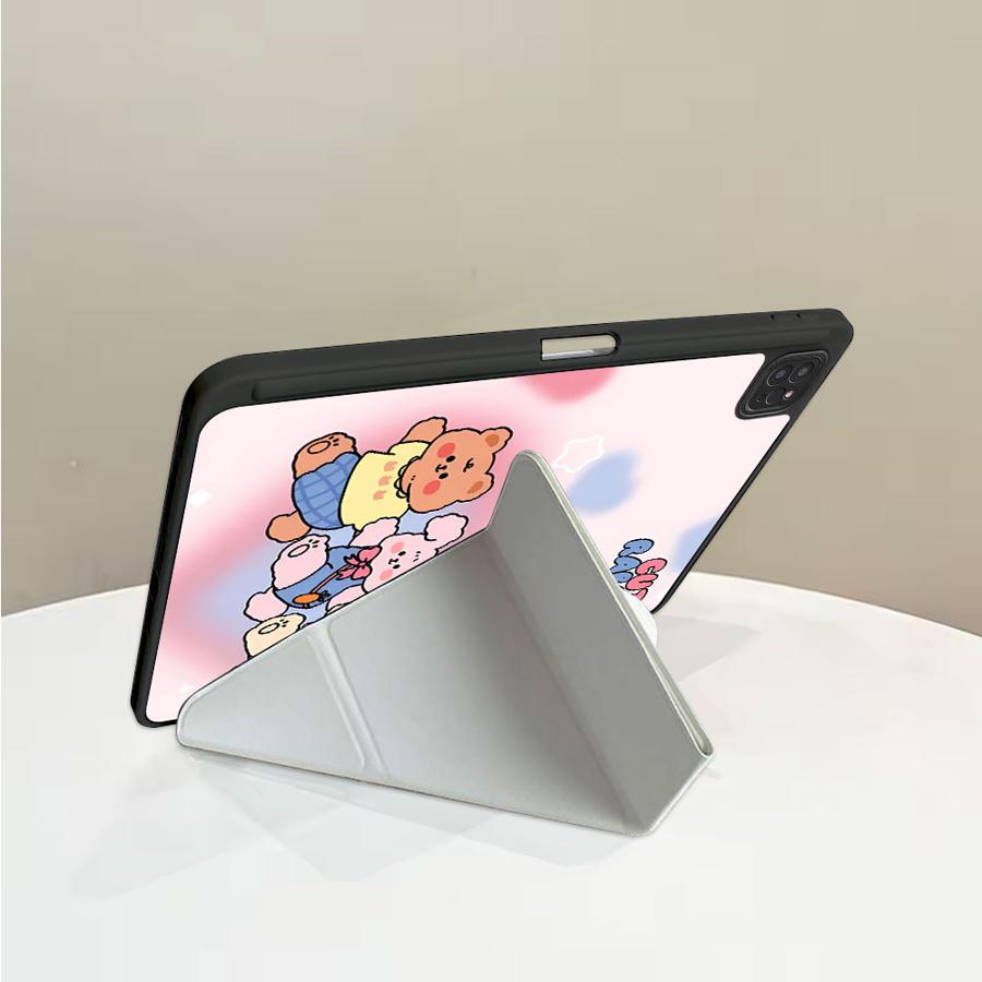 Three Good Friends Tablet Case For iPad Pro 11th 10th 9th 8th 7th 12.9inch Air 4 5 M3 M2 1 2 M4 11inch Pro 2025 Mini 6 7 Holder