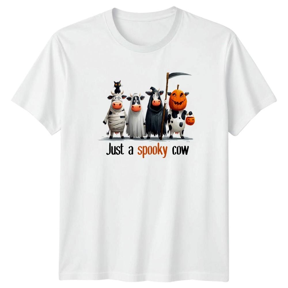 Just A Spooky Cow TShirt Cow Halloween Gift For Him And Her S