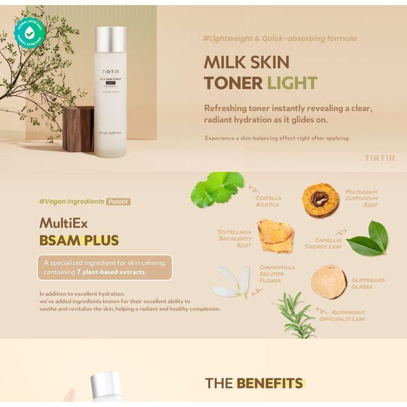TIRTIR Milch Haut Toner Light