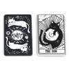 5PCs Black White Acrylic Tarot Pendants Rectangle Cat Double-sided Charms For DIY Earrings Necklace Jewelry Making 3.8cm X 2.3cm