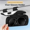 Universal Clip-On Car Sunglasses Holder — Sun Visor Eyeglass Case, Soft-Lined, Anti-Scratch, Durable ABS, Fits All Vehicles