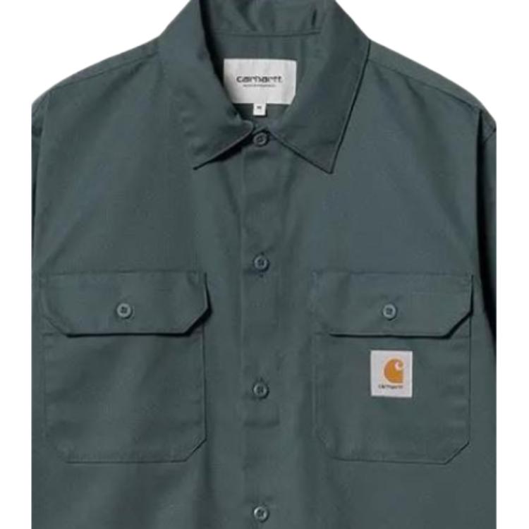 Carhartt WIP Logo Chest Pocket Long Sleeve Shirt Men shirts I027579-0R-XX
