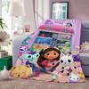 Cartoon G Gabby's Dollhouse Blanket For Sofa Office Bed Plane Travel Sleep Read Relax Camping Soft And Warm