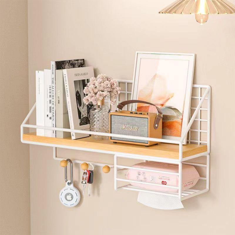 No-Punch Wall Storage Shelf for Dorms
