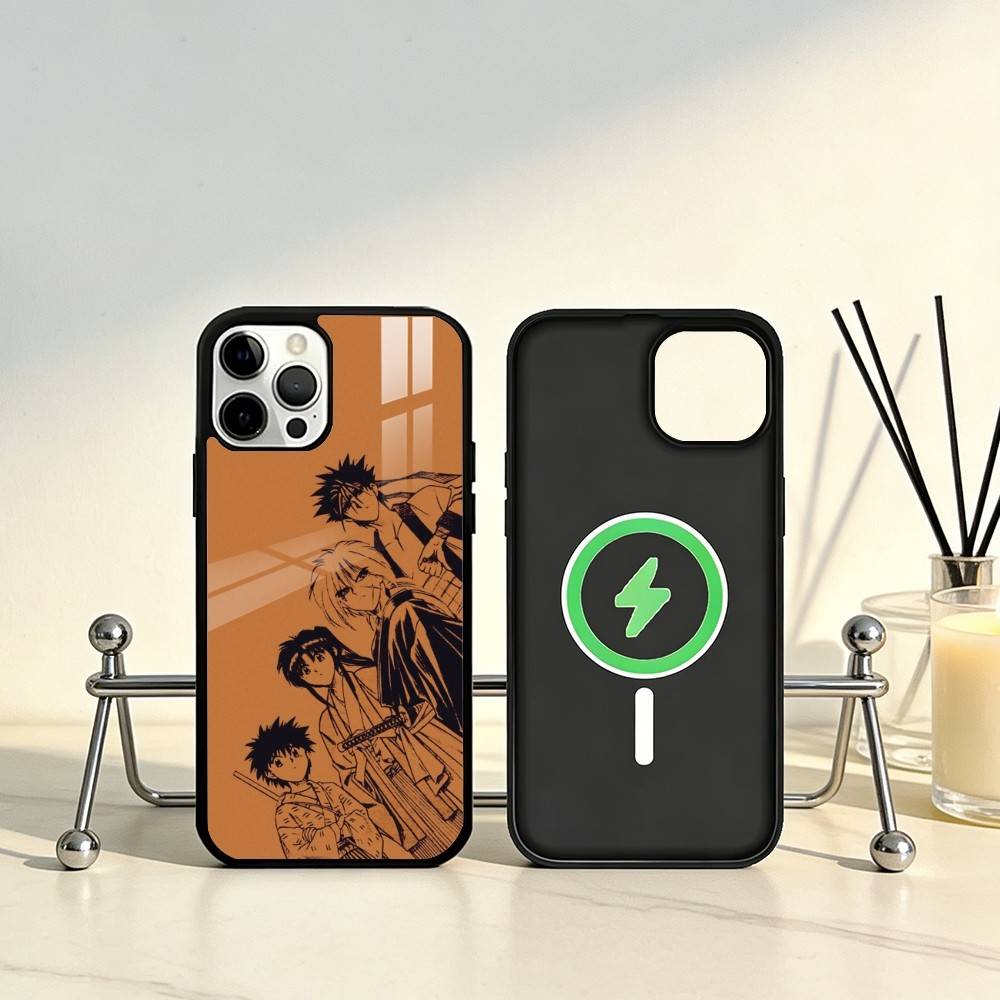 Anime R-Rurouni Kenshin Phone Case For iPhone17,16,15,14,13,12,11 Plus,Pro Max Magnetic For Magsafe Wireless Charging