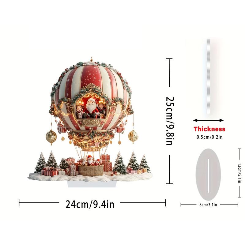 

Новая креативная акриловая подвеска в виде рождественской елки и Санта-Клауса, праздничное украшение C