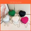 Tendance 2024 Mini Sac à Bandoulière en Forme de Cœur Pour Femmes Mignon PU Bandoulière