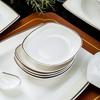 Haoya Jingdezhen 58-Piece Light Luxury Ceramic Dinnerware Set