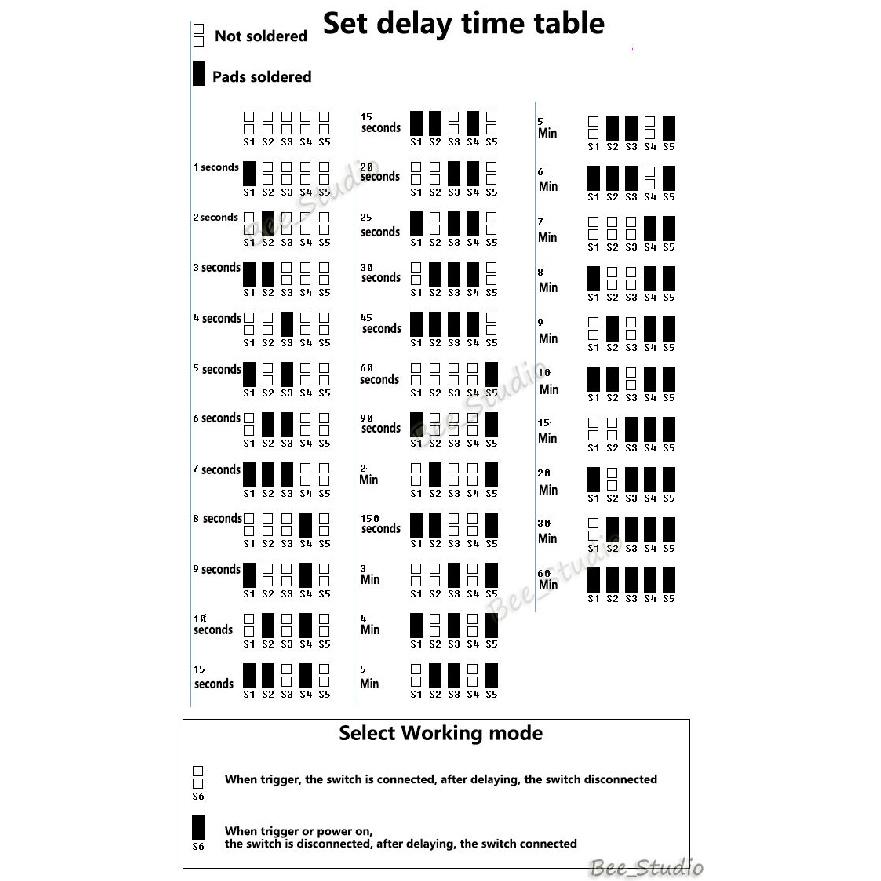 DC12V Multifunction Delay Timing on/off Optocouple Relay Module 30A Switch Timer Relays 5