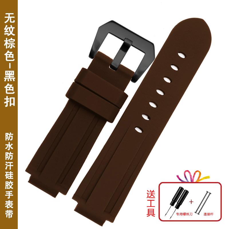 For Timex E-tide Compass Wrist Band T2N739 T2N720 T2N721 Convex Mouth 16mm Strap Waterproof Silicone Men's Watchband Bracelet