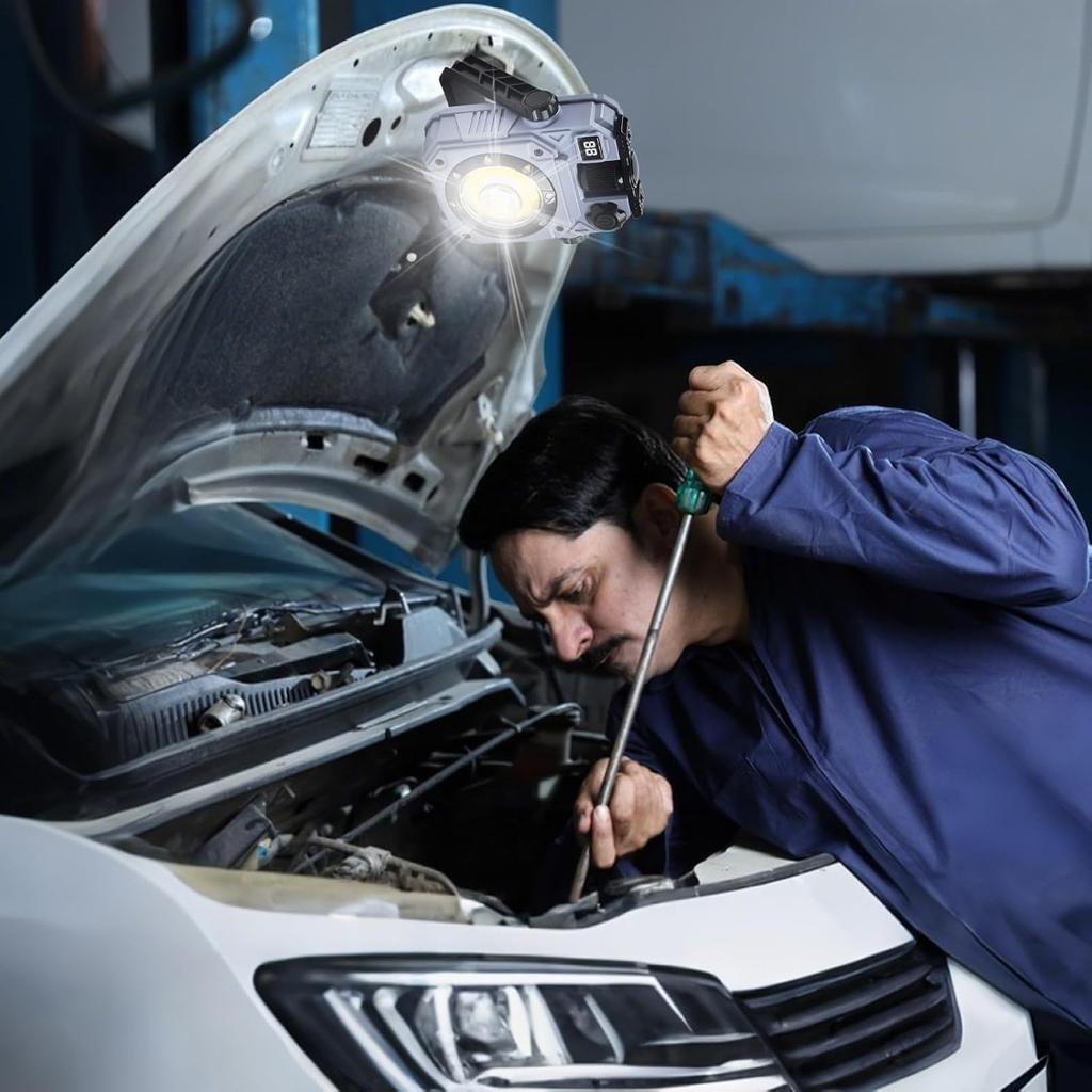 3-in-1 Magnetic Portable Lantern | 360° Swivel Hook & Digital Power Display | Must-Have Christmas Gift for Outdoor & Emergency