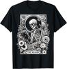 NEW LIMITED The Reader Tarot Card Skeleton Reading Book T-Shirt - MADE IN USA