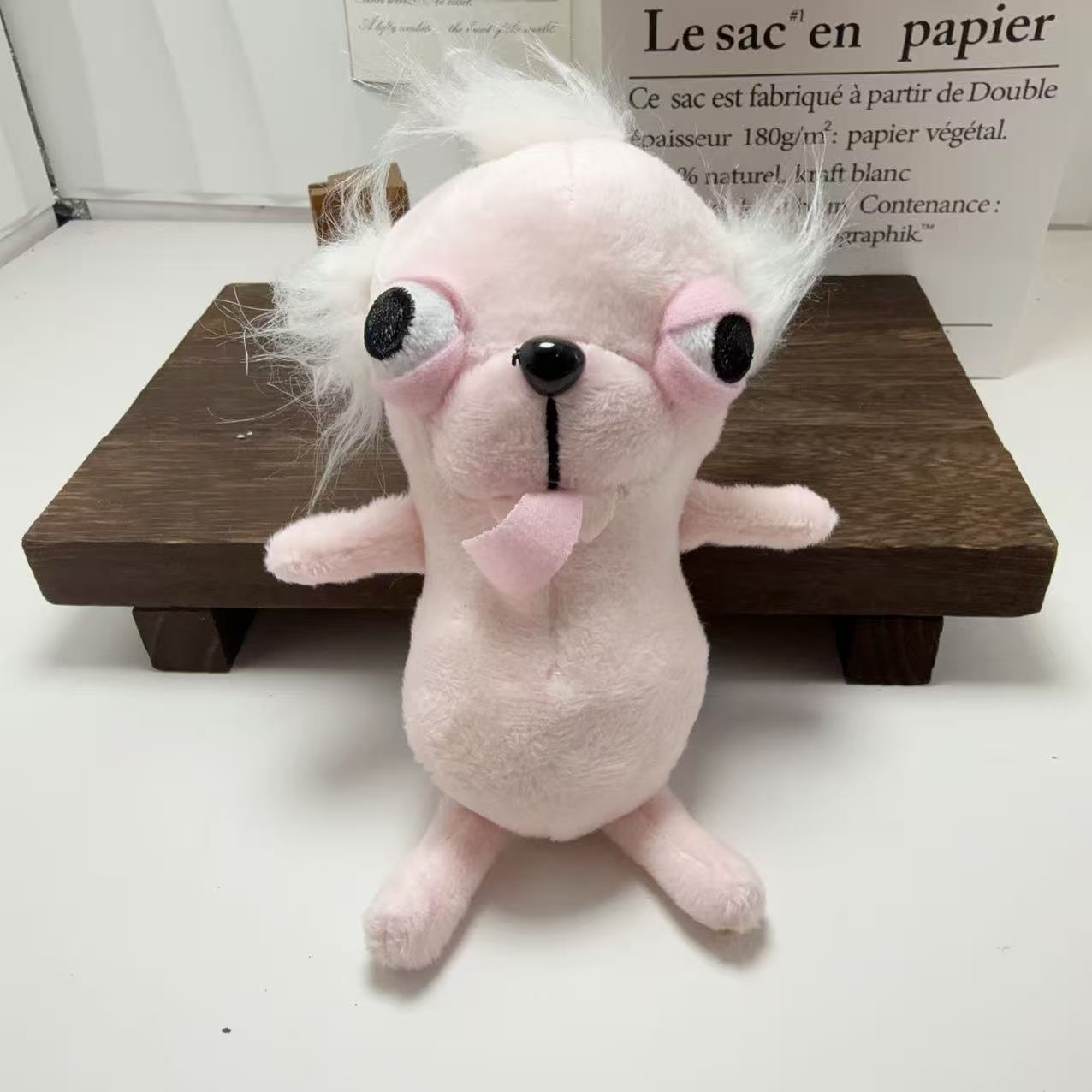 Funny Chihuahua Plush Toy Keychain Puppy Pet Stuffed Chihuahua Doll Weird Cute Realistic Plush Chihuahua Party Birthday Gift