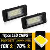 2PC Super Bright LED License Number Plate Light for BMW 5-series E60 sedan 2004-2010 E61 touring 2006-2010 E60 M5 2006-2010